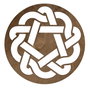 Hermia Juego de Salvamanteles de Madera Don - Walnut (6 piezas)